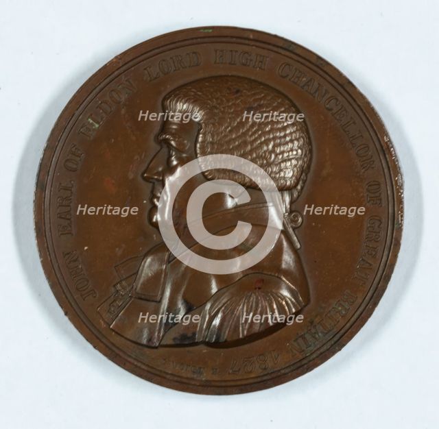 Earl of Eldon, Lord Chancellor, commemorative medal, c1827. Creator: Karl Friedrich Voigt.