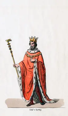 Earl of Surrey, costume design for Shakespeare's play, Henry VIII, 19th century