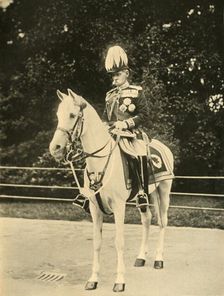 Earl Roberts on his Favourite White Arab "Vonolel" c1898, (1901). Creator: John Chancellor