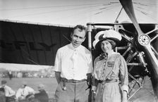 Earle Ovington & wife, 1911. Creator: Bain News Service
