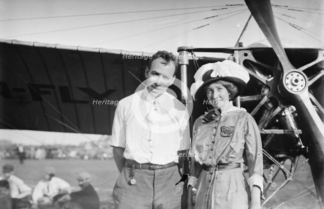 Earle Ovington & wife, 1911. Creator: Bain News Service.