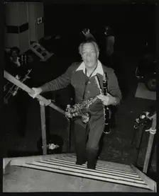 Earle Warren of the Lionel Hampton Orchestra at the Newport Jazz Festival, Middlesbrough, 1978. Creator: Denis Williams