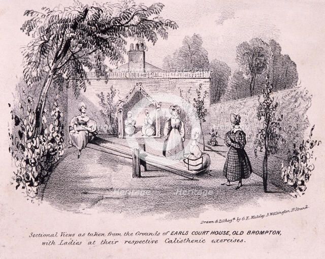 Earl's Court House, Brompton, London, c1850 Artist: GE Madeley