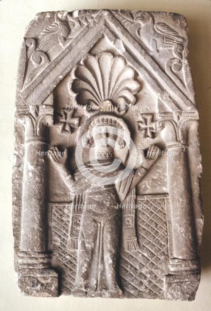 Early Coptic Funerary Slab, 3rd-4th century. Artist: Unknown.