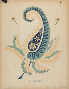 Early Californian Skirt from the portfolio "Decorative Art...", 1935/1942. Creator: Unknown