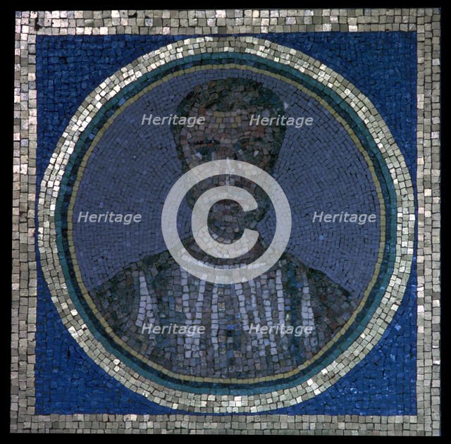 Early Christian mosaic of Flavius Iulius Iulianus, 4th century. Artist: Unknown