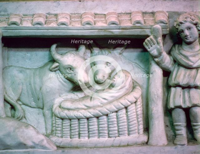 Early Christian Nativity Scene, 4th Century. Artist: Unknown