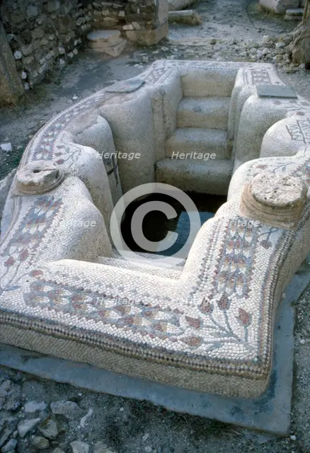 Early Christian Baptismal Bath at Roman forum of Sufetula, Sbeitla, Tunisia, c20th century. Artist: Unknown.