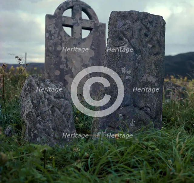 Early Christian cross-slab, 7th century. Artist: Unknown