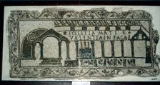 Early Christian Roman Mosaic of Christian Basilica, c1st-2nd century