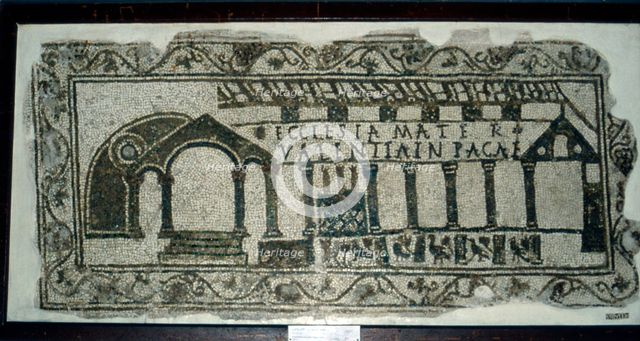 Early Christian Roman Mosaic of Christian Basilica, c1st-2nd century Artist: Unknown.