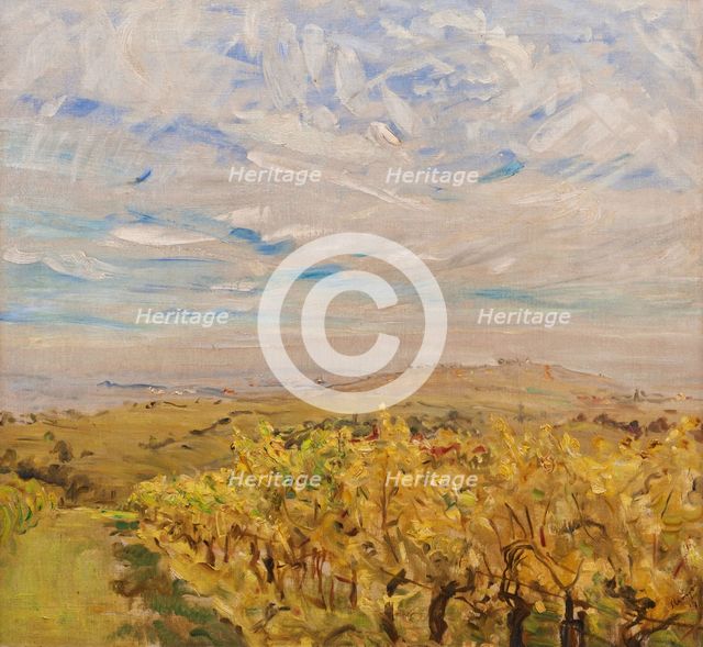 Early Autumn in the Palatinate. Vineyards near Neukastel, 1927. Artist: Slevogt, Max (1868-1932)