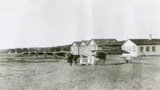 Early aviation at Ljungbyhed Aviation School, Sweden. Creator: Unknown