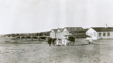 Early aviation at Ljungbyhed Aviation School, Sweden. Creator: Unknown