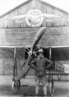 Early aviation at Ljungbyhed, Sweden, 1917