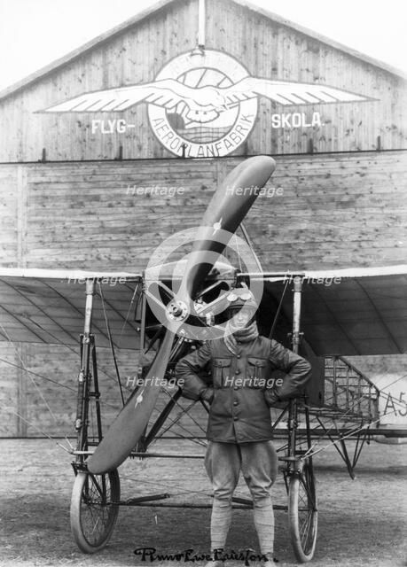 Early aviation at Ljungbyhed, Sweden, 1917. Artist: Unknown