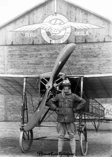 Early aviation at Ljungbyhed, Sweden, 1917. Creator: Unknown