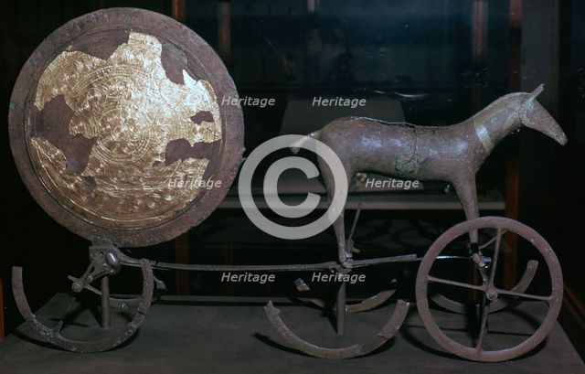 Early bronze age sun-chariot from Trundholm Bog. Artist: Unknown