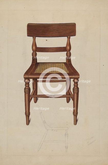 Early Dayton Chair, c. 1937. Creator: Therkel Anderson.