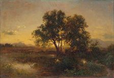 Early Evening Landscape, 1850-1870. Creator: Alexander Brodszky