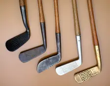 Early iron golf clubs. Creator: Unknown