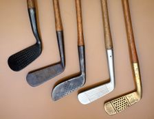 Early iron golf clubs. Creator: Unknown