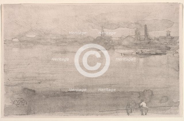 Early Morning: The Thames at Battersea, London, 1878. Creator: James McNeill Whistler (American, 1834-1903).