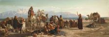 Early Morning in the Wilderness of Shur, 1860. Creator: Frederick Goodall