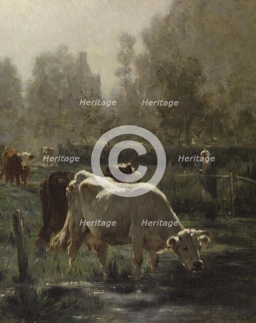 Early Morning, mid 19th century. Creator: Emile van Marcke de Lummen.