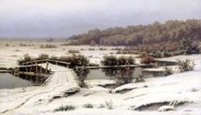 Early Snow 1883. Artist: Yefim Yefimovich Volkov