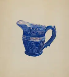 Early Sandwich Creamer, c. 1936. Creator: Ella Josephine Sterling