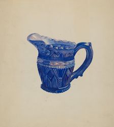 Early Sandwich Creamer, c. 1936. Creator: Ella Josephine Sterling