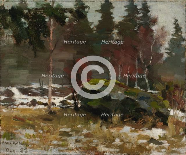 Early Spring, 1883. Creator: Akseli Gallen-Kallela.