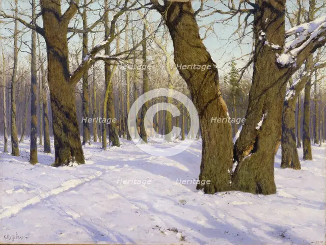 Early Spring, 1910. Artist: Kryzhitsky, Konstantin Yakovlevich (1858-1911)