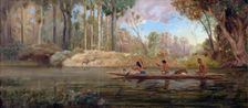 Early Spring; or A Narrow of the Waikato River, 1881. Creator: Charles Henry Kennett Watkins