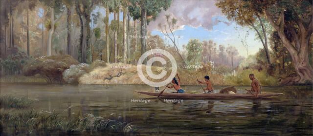 Early Spring; or  A Narrow of the Waikato River, 1881. Creator: Charles Henry Kennett Watkins.