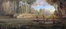 Early Spring; or A Narrow of the Waikato River, 1881. Creator: Charles Henry Kennett Watkins