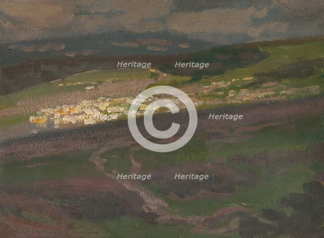Early Spring below the Tatra Mountains, 1900-1910. Creator: Ferdinand Katona.