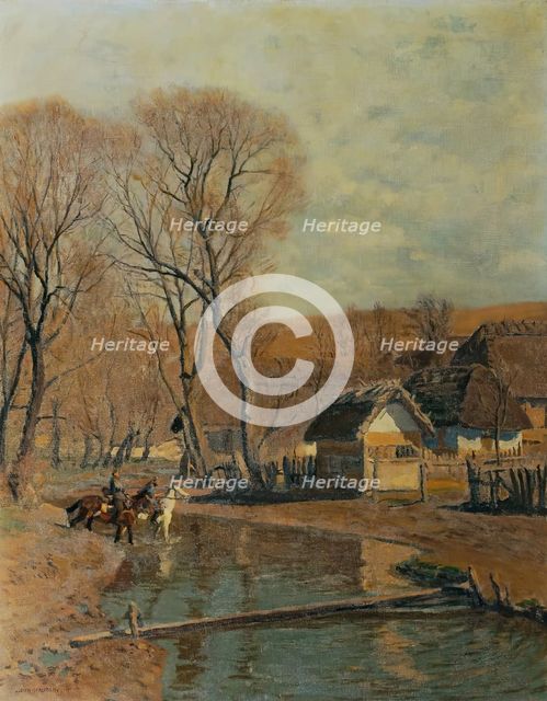 Early spring in eastern Galicia, 1917. Creator: Anton Hans Karlinsky.