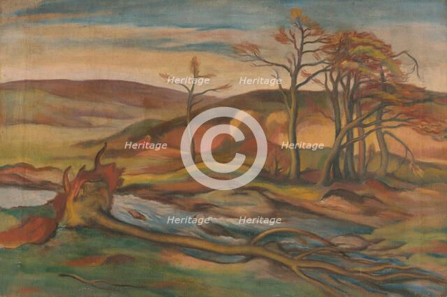 Early Spring Landscape, 1929. Creator: Alois Holub.