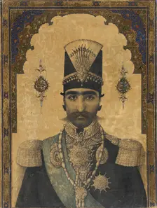 Early Portrait of Nasr al-Din Shah (reigned 1848-1896), c1850. Creator: Anon