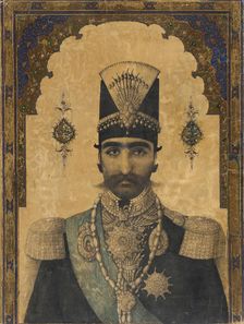 Early Portrait of Nasr al-Din Shah (reigned 1848-1896), c1850. Creator: Anon
