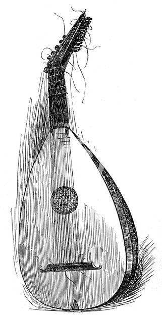 Early paduan lute, 1901. Artist: Unknown