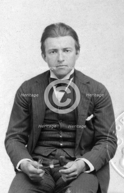 Early passport photograph of Claude Rains (1889-1967), English actor, early 20th century. Artist: Unknown