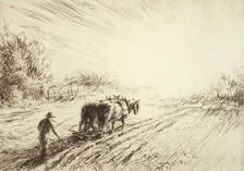 Early Plowing (Spring), 1930. Creator: Kerr Eby