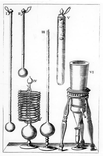 Early thermometers, 1691. Creator: Unknown.