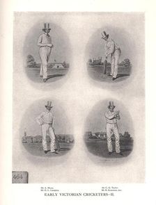 Early Victorian cricketers, 19th century (1912)