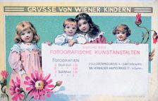 Early Viennese photographer's advertising card