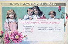 Early Viennese photographer's advertising card
