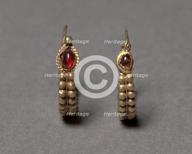 Earrings, 100 BC-100. Creator: Unknown.